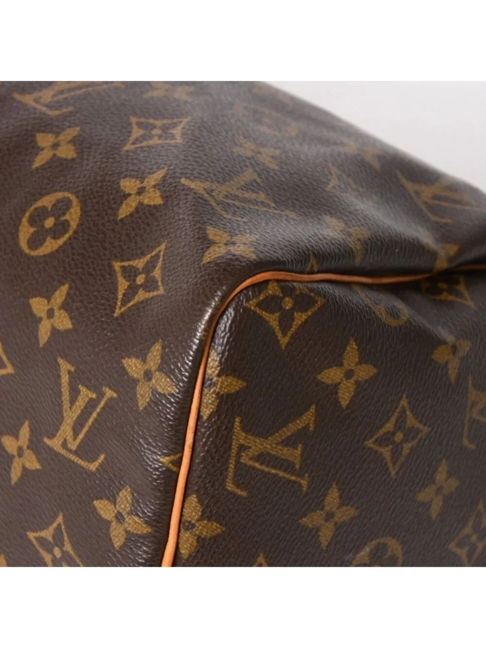Louis Vuitton Speedy 30 Handbag Monogram Brown Gold
